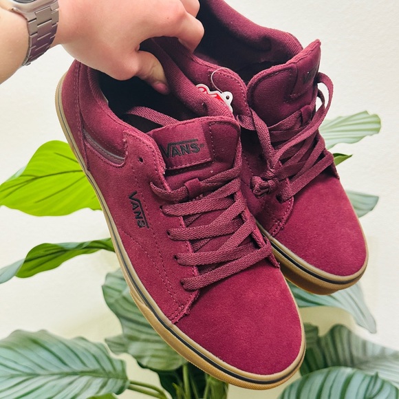 ♥️NEW🥀 VANS Seldan Suede Port/Gum Men’s Sneakers Size 8 - Picture 5 of 7